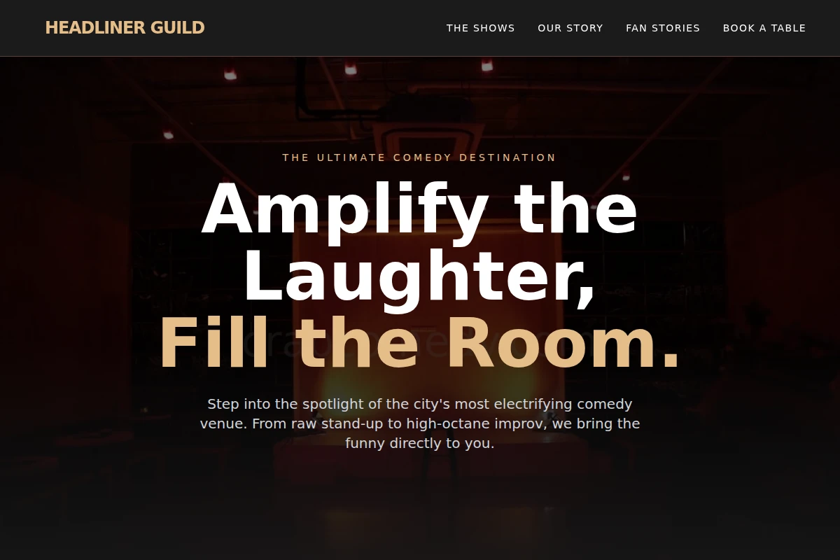 Backstage Comedy