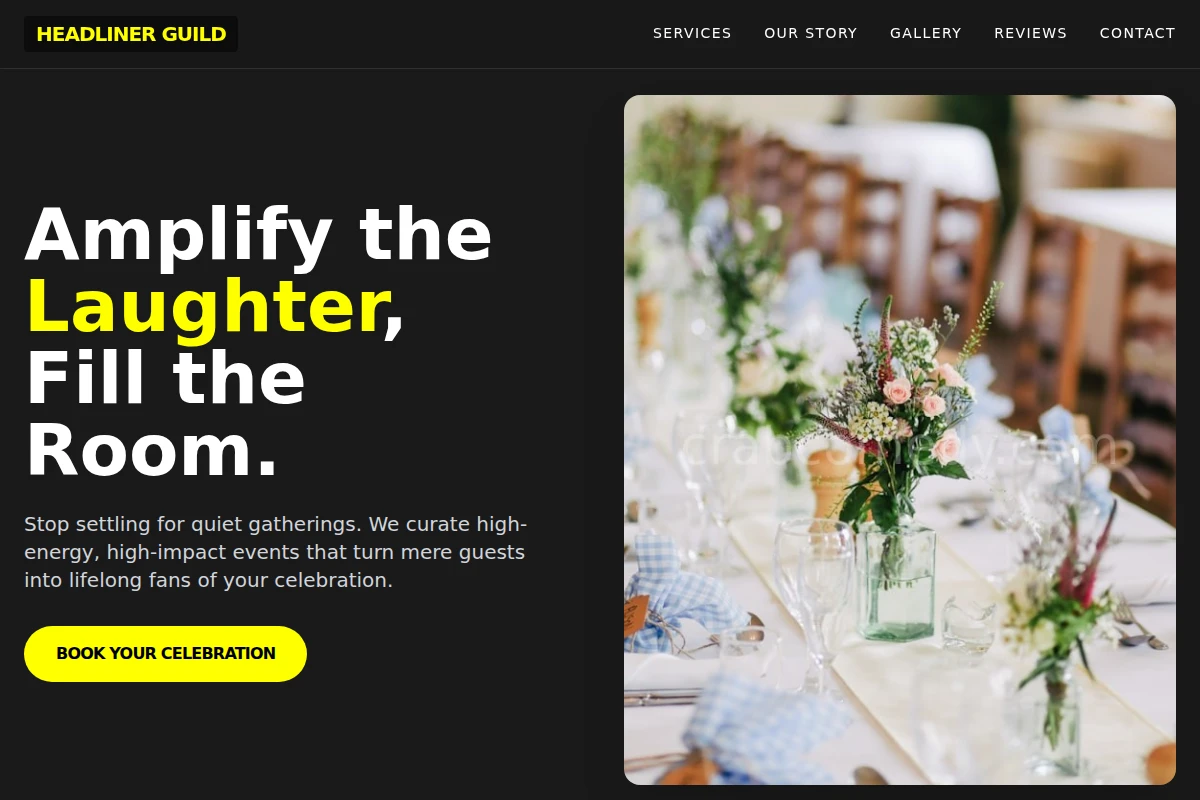 Laugh-Track Event Planning