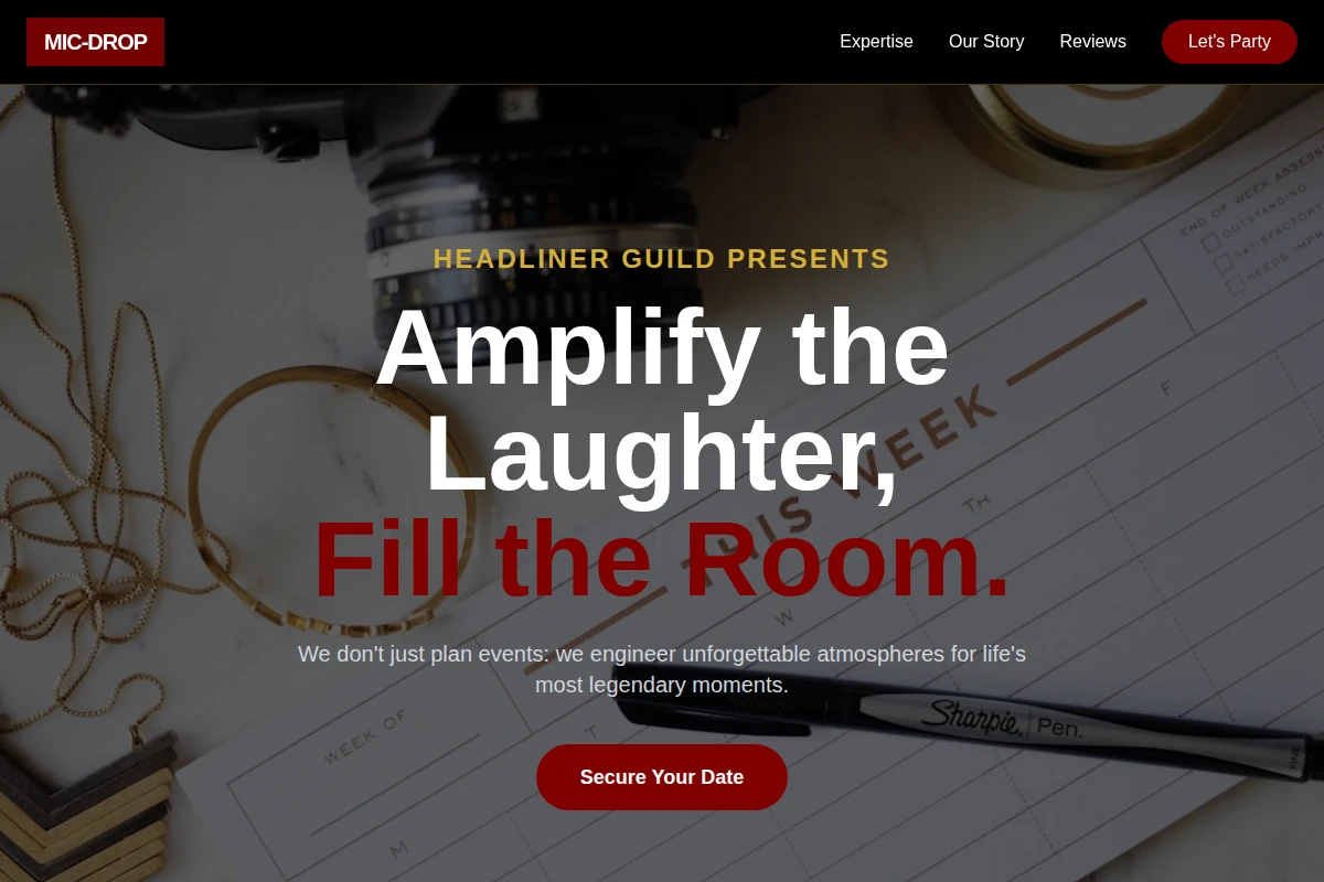 Mic-Drop Event Planning