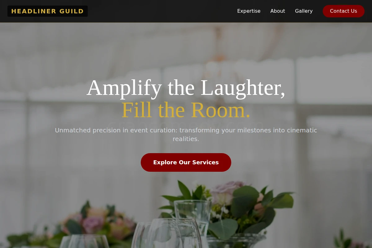 Deadpan Event Planning