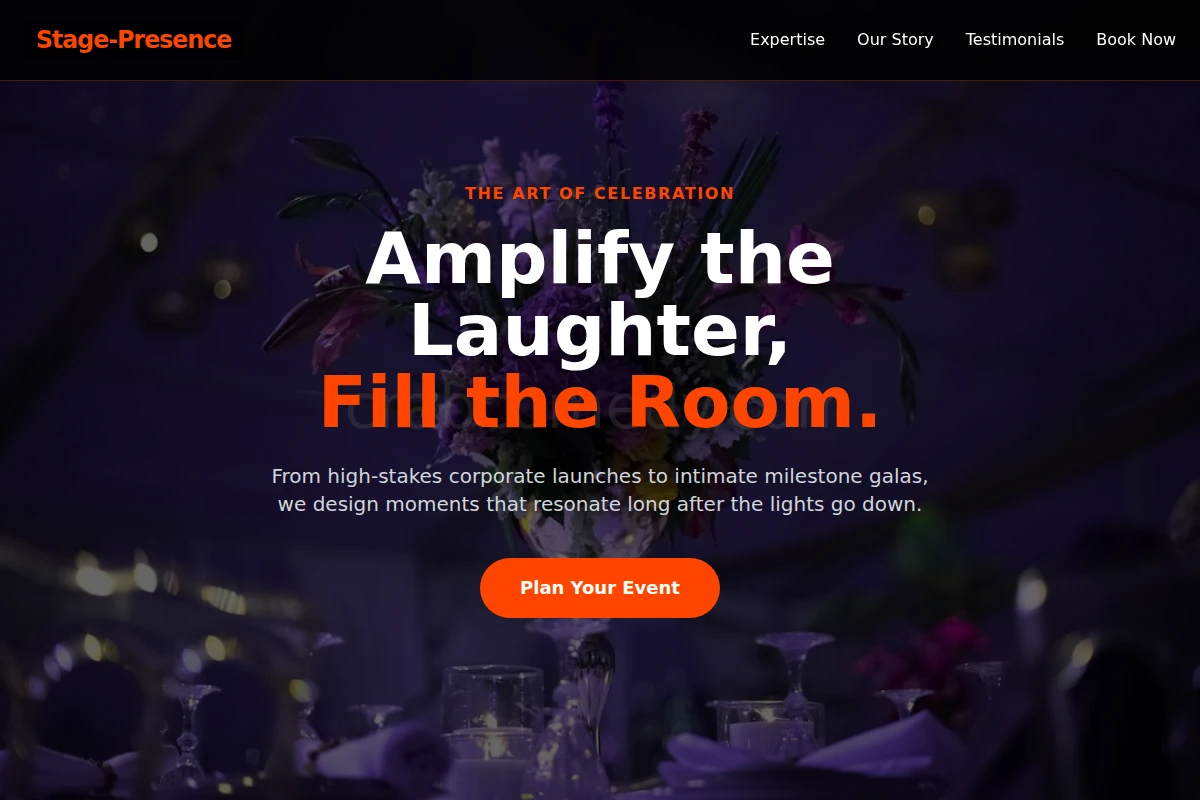 Stage-Presence Event Planning