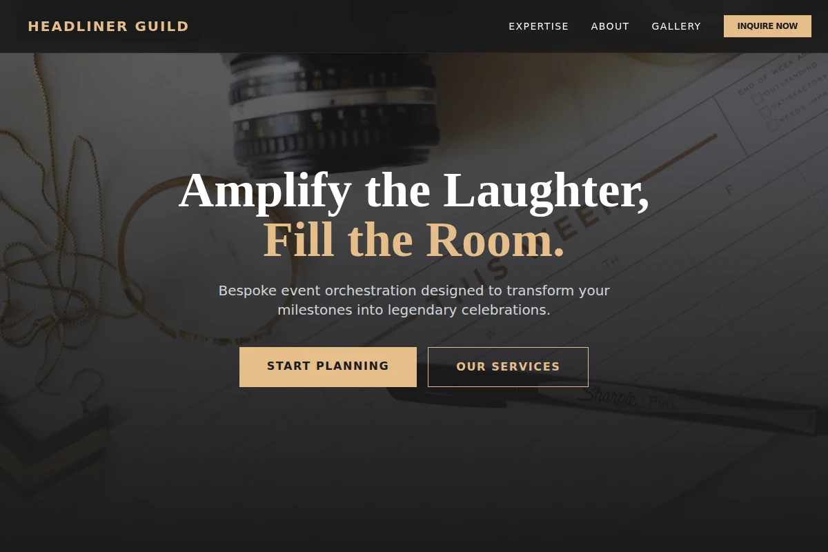 One-Liner Event Planning